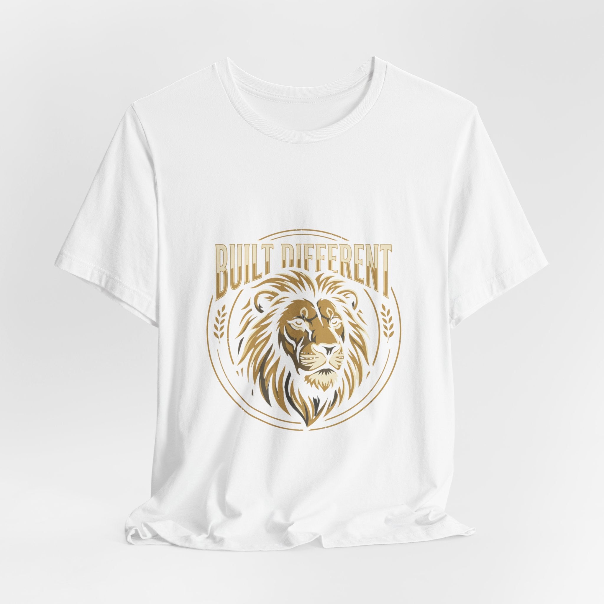 Built Different Lion tee | Lion Graphic Tee, Inspirational Lion Shirt