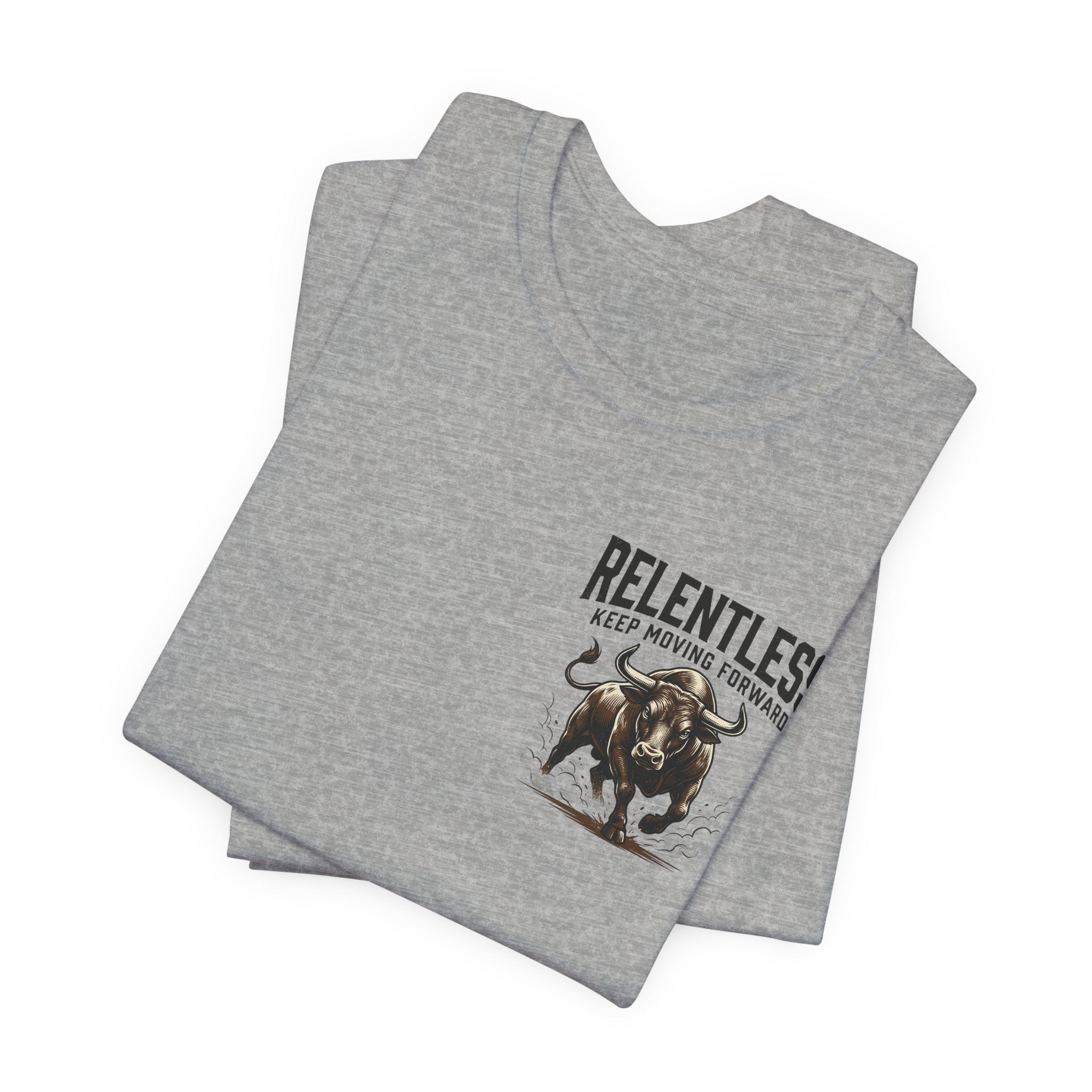 Relentless Bull Illustration Tee | Charging Bull Graphic Shirt