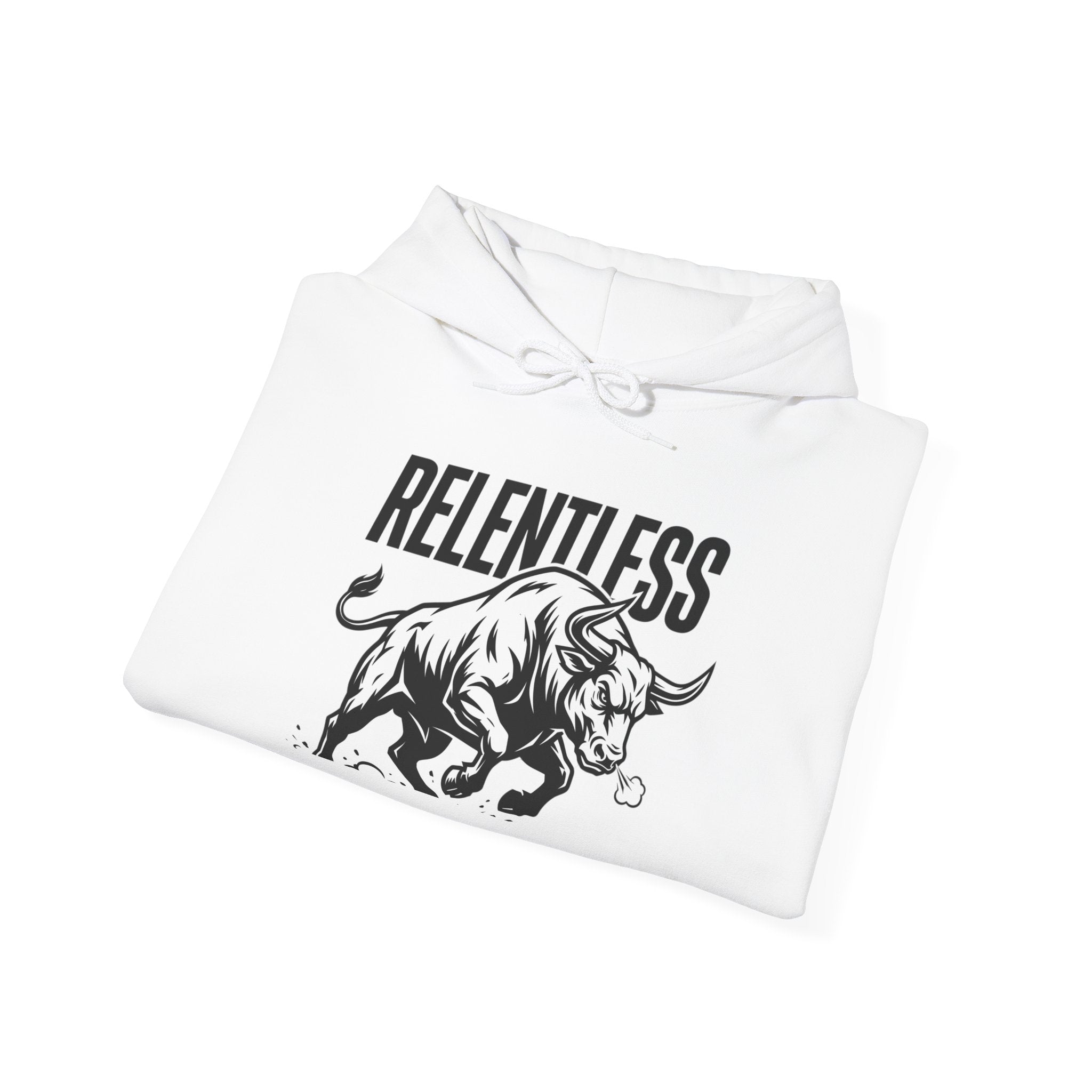 Relentless Bull Graphic Hoodie | Charging Bull Illustration
