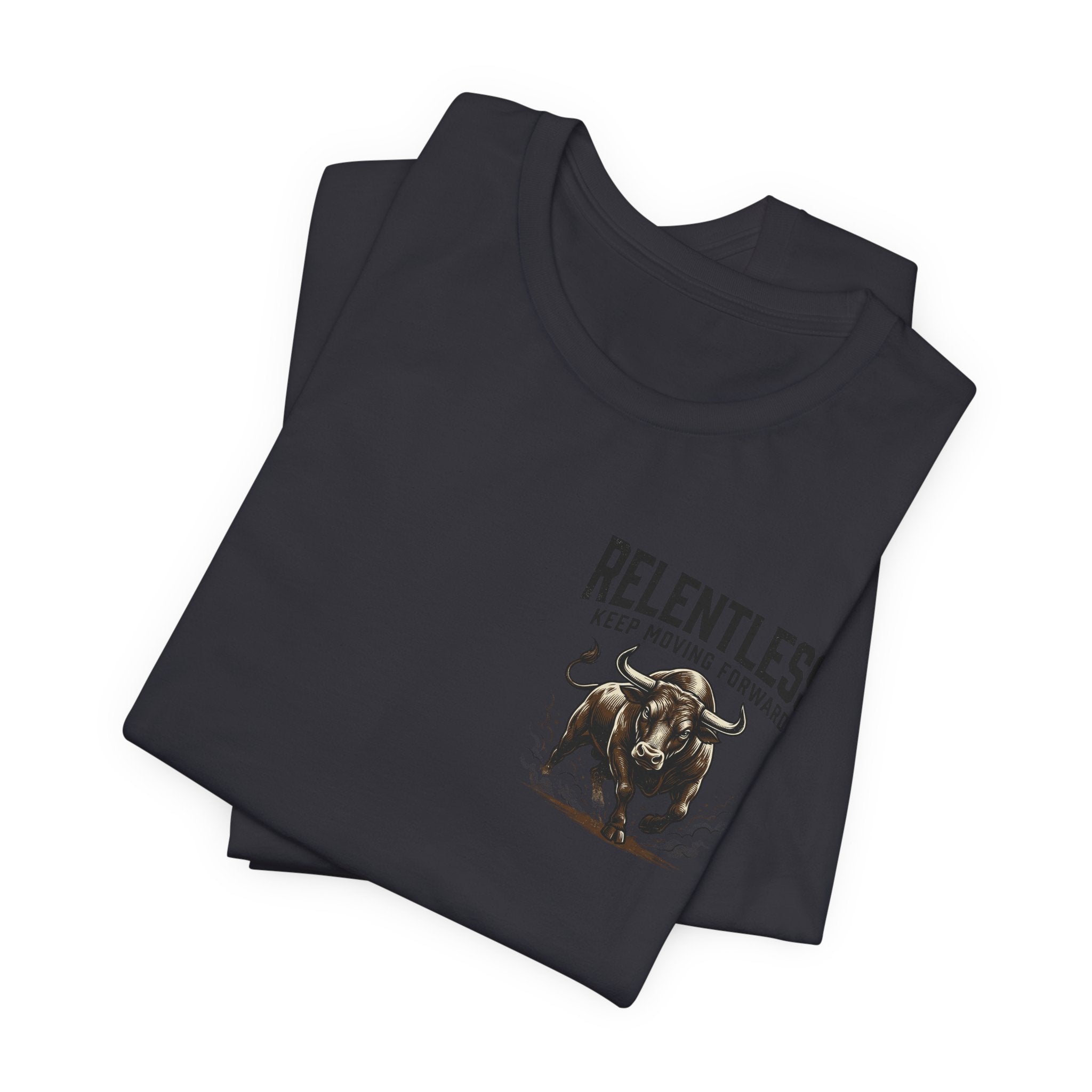 Relentless Bull Illustration Tee | Charging Bull Graphic Shirt