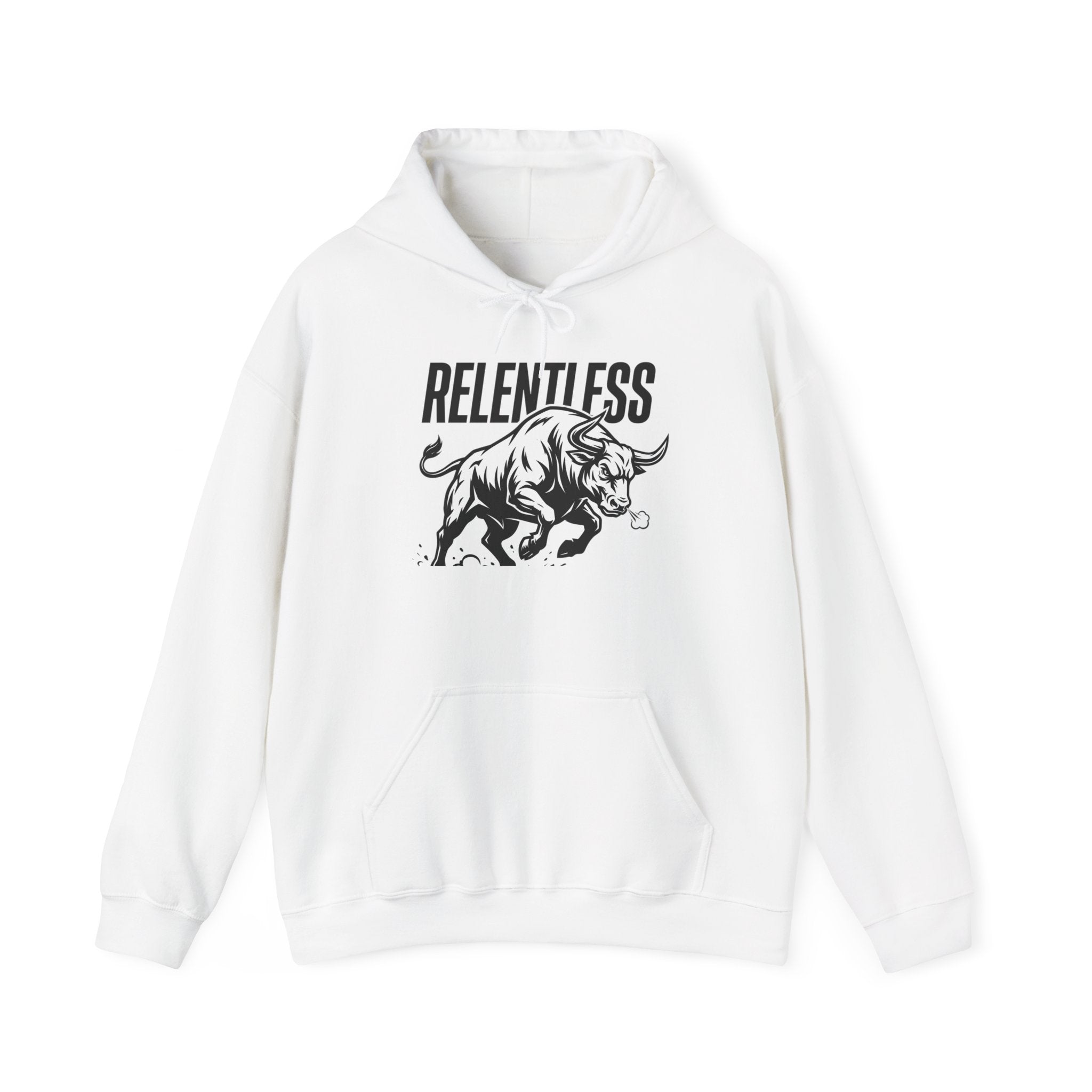 Relentless Bull Graphic Hoodie | Charging Bull Illustration