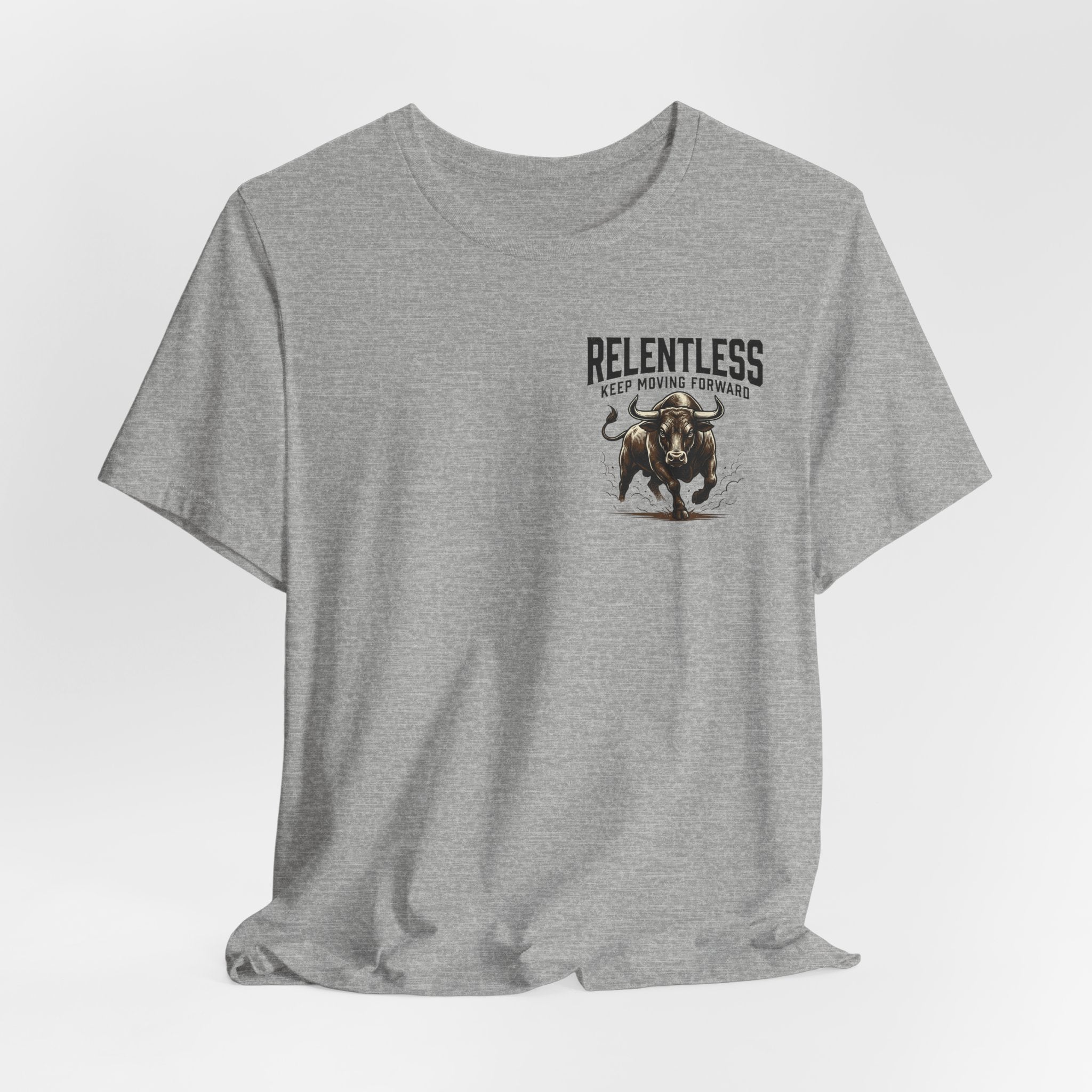 Relentless Bull Illustration Tee | Charging Bull Graphic Shirt