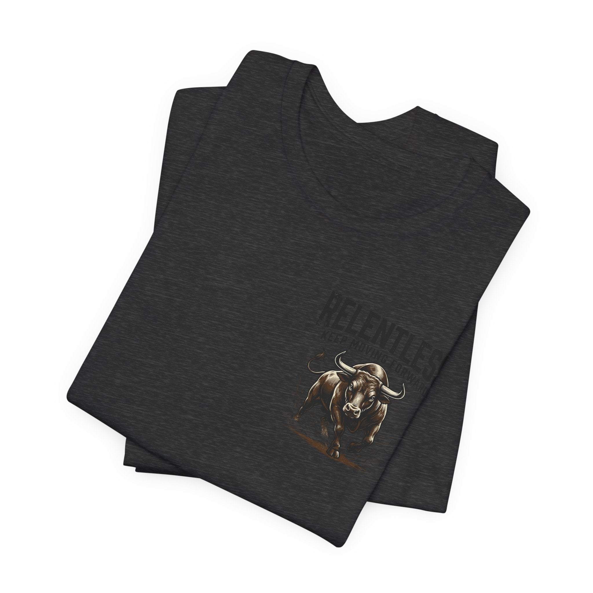 Relentless Bull Illustration Tee | Charging Bull Graphic Shirt