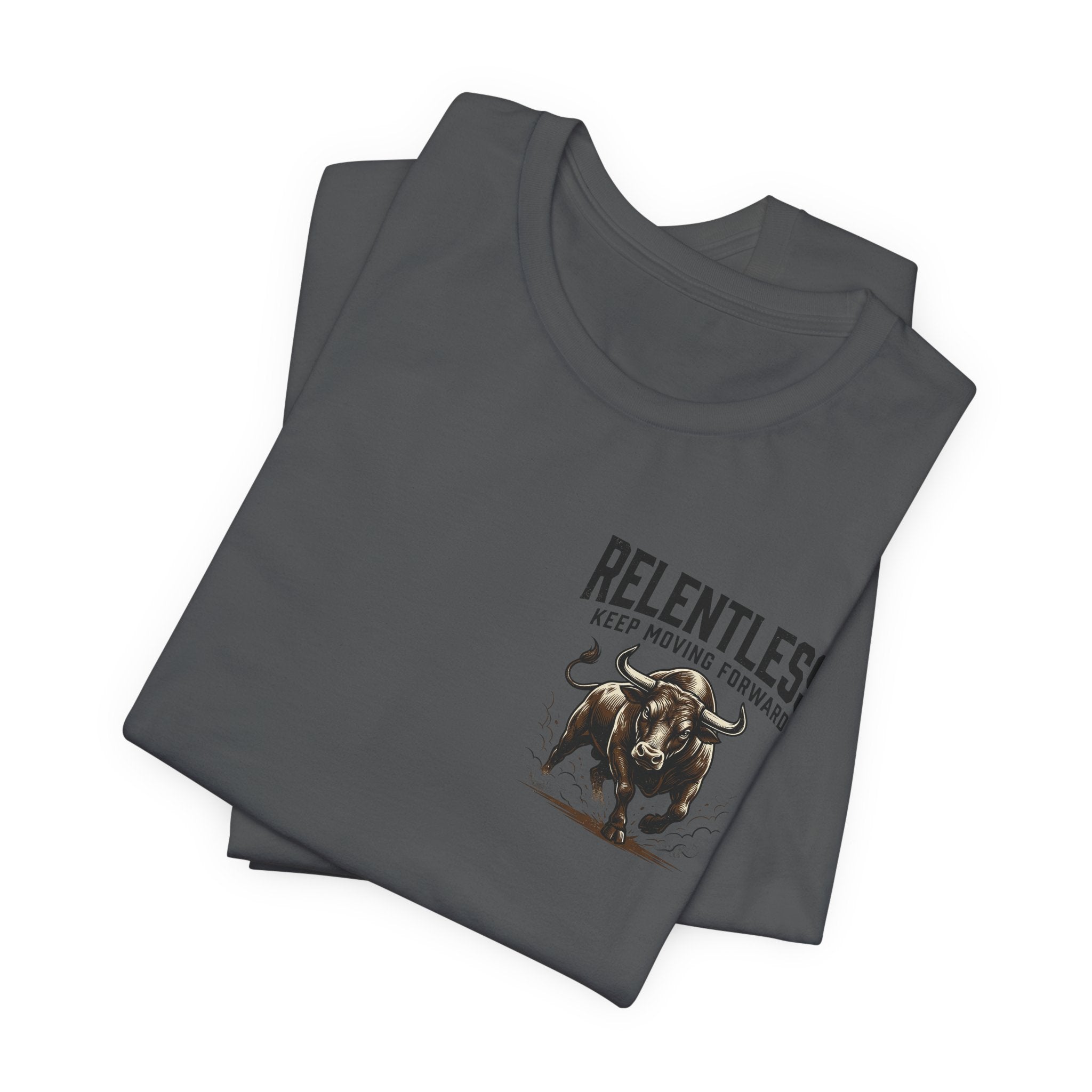 Relentless Bull Illustration Tee | Charging Bull Graphic Shirt